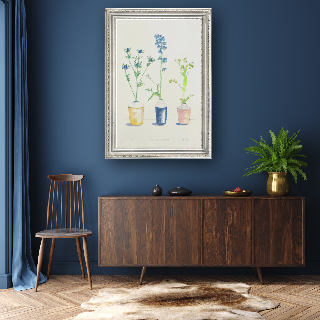 Erygnium, Delphinium, Euphorbia