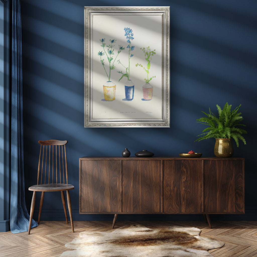 Erygnium, Delphinium, Euphorbia