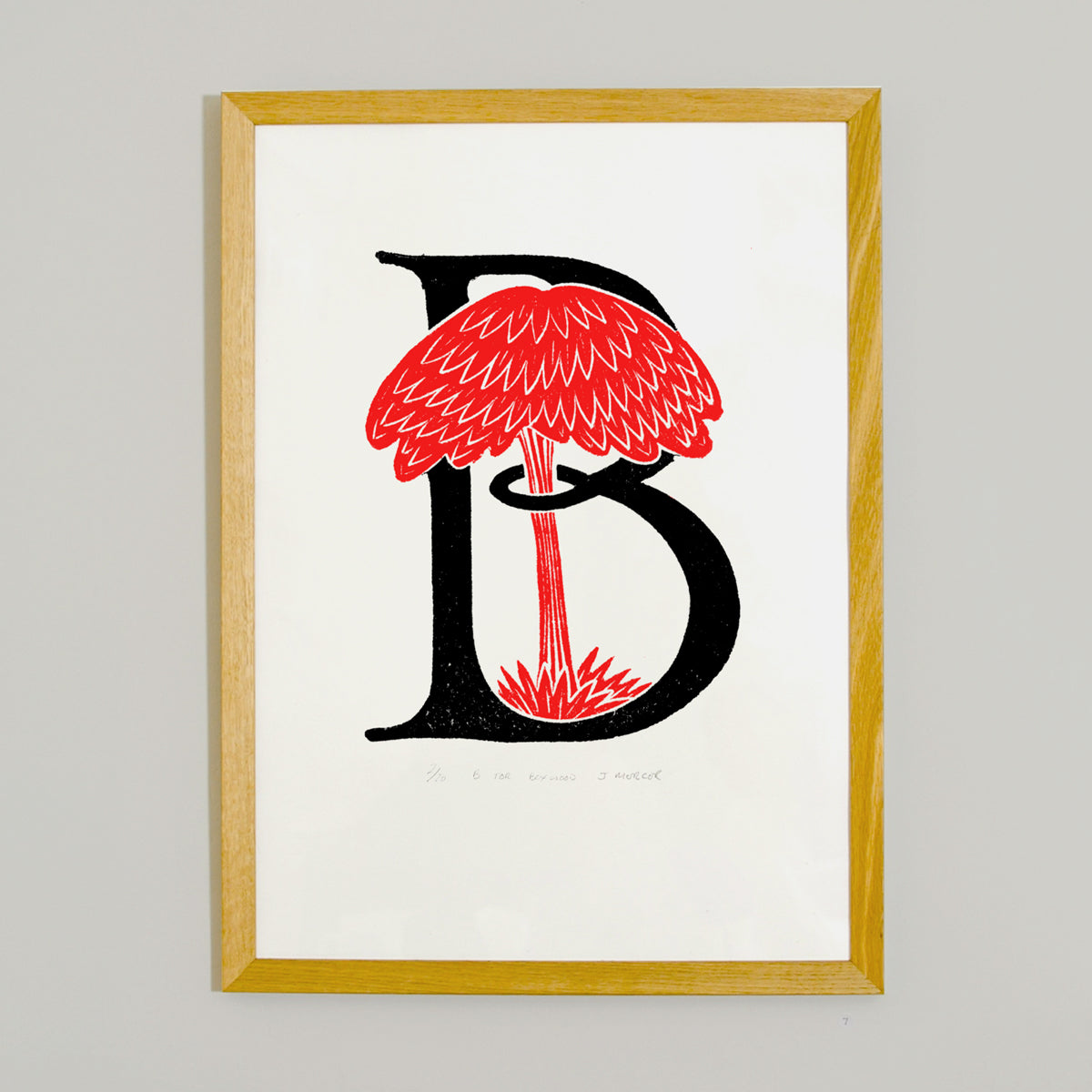 B for Boxwood - Silkscreen