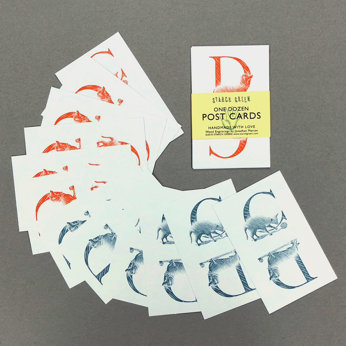 One dozen post cards