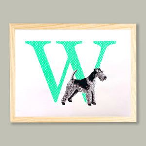 W for Wire-Haired Fox Terrier