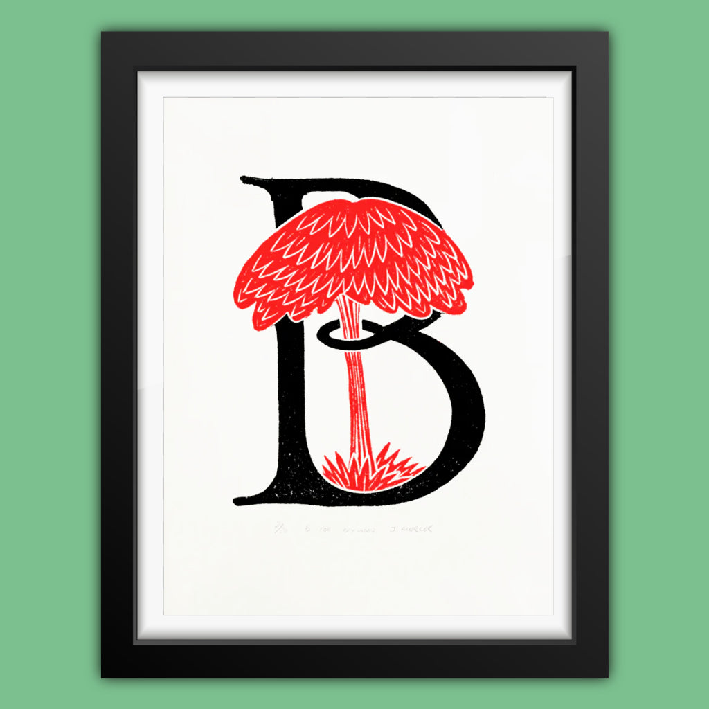 B for Boxwood - Silkscreen