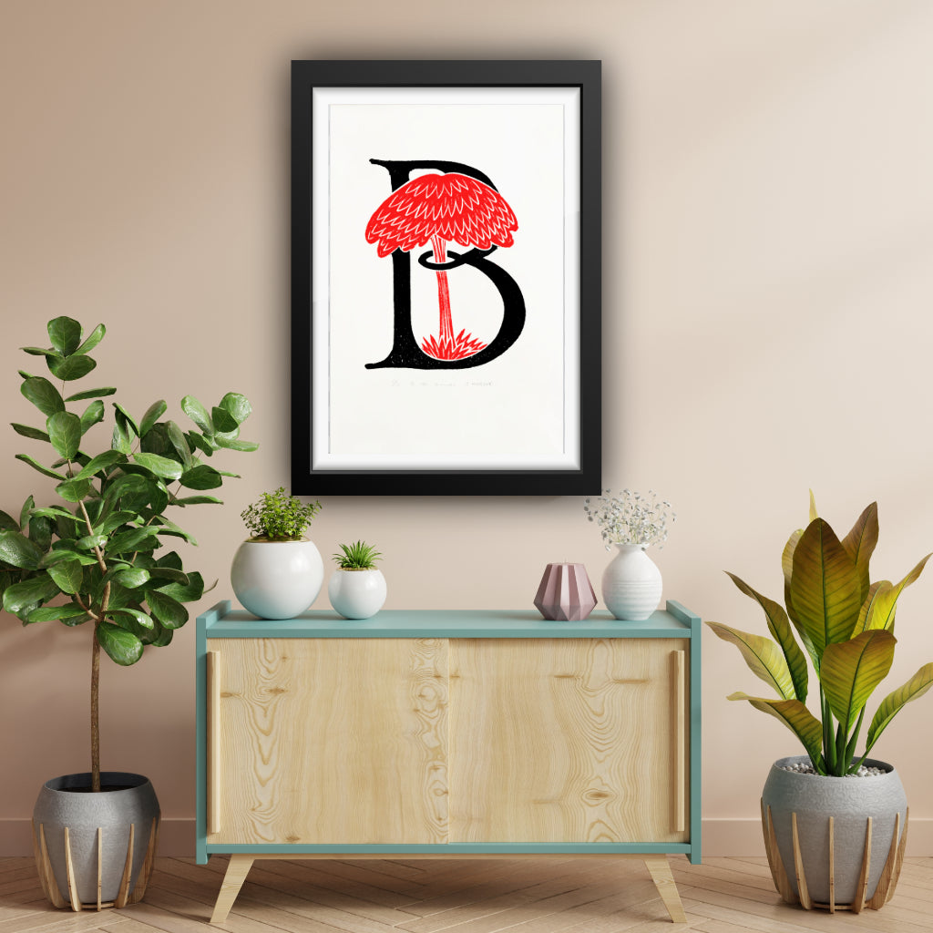 B for Boxwood - Silkscreen