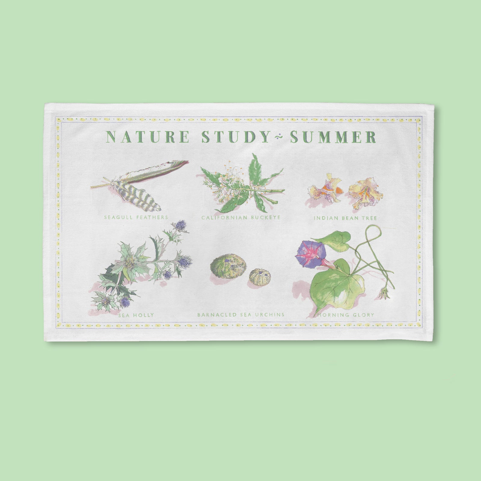 Nature Study - Summer -  Tea Towel