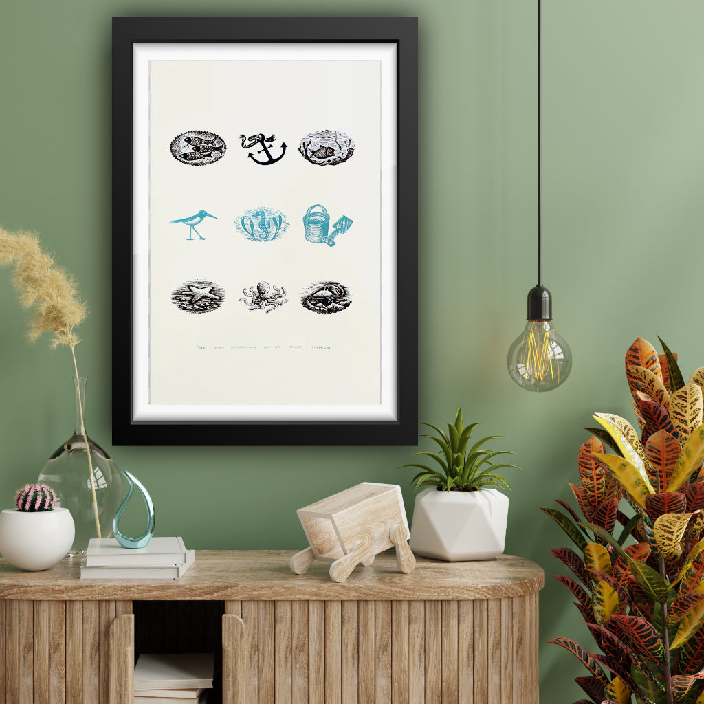 Nine Interesting Seaside Things - Silk Screen