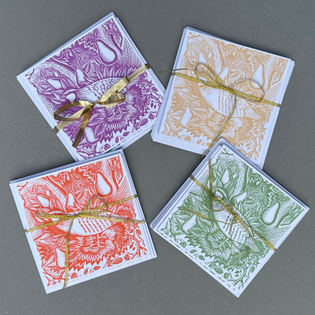 Square Partridge Card Pack