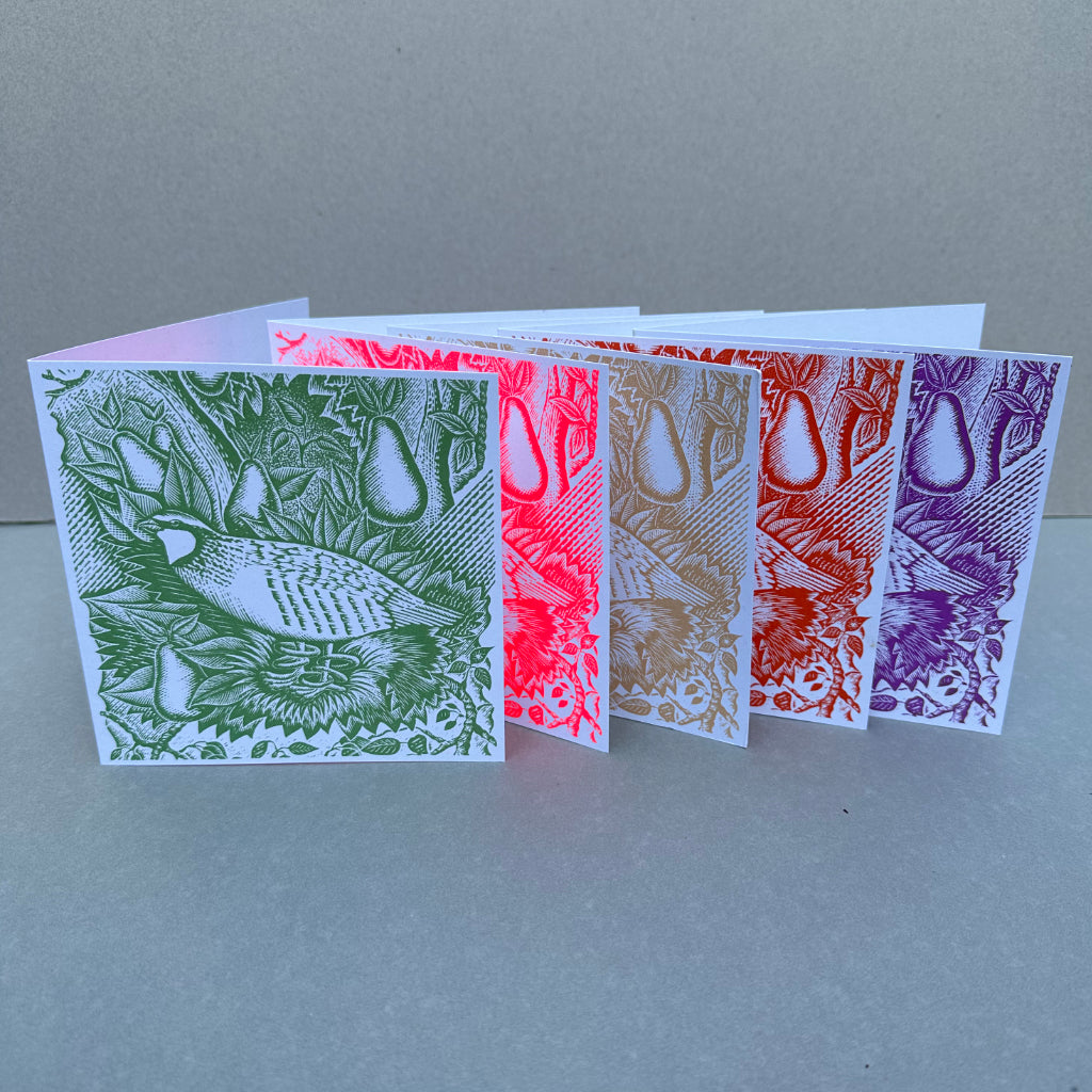 Square Partridge Card Pack