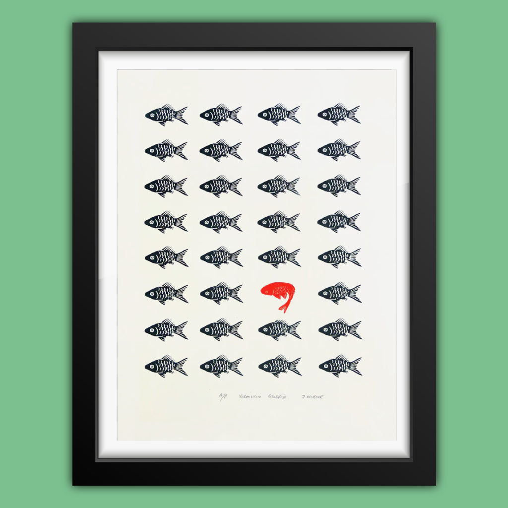 Vermillion Goldfish - Silkscreen